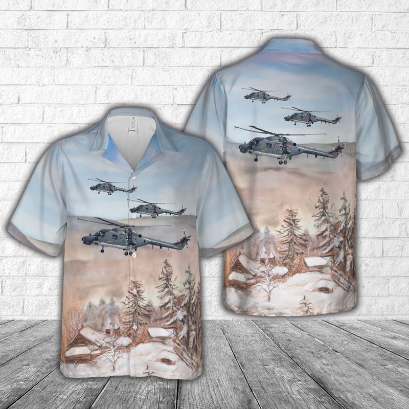 German Navy Westland WG-13 Super Lynx Mk88a (code 83+25) Hawaiian Shirt