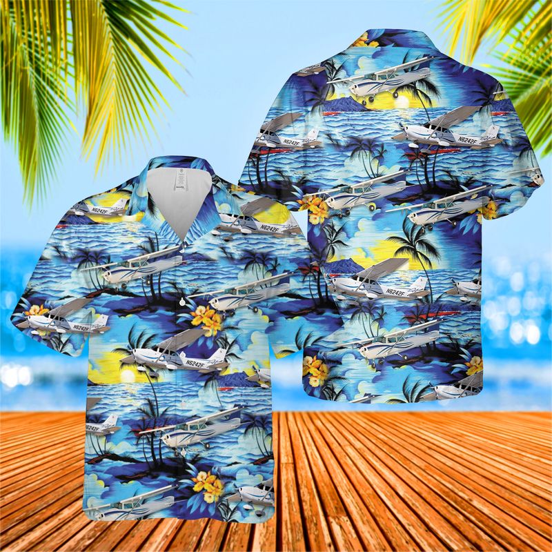 Cessna 172 Hawaiian Shirt
