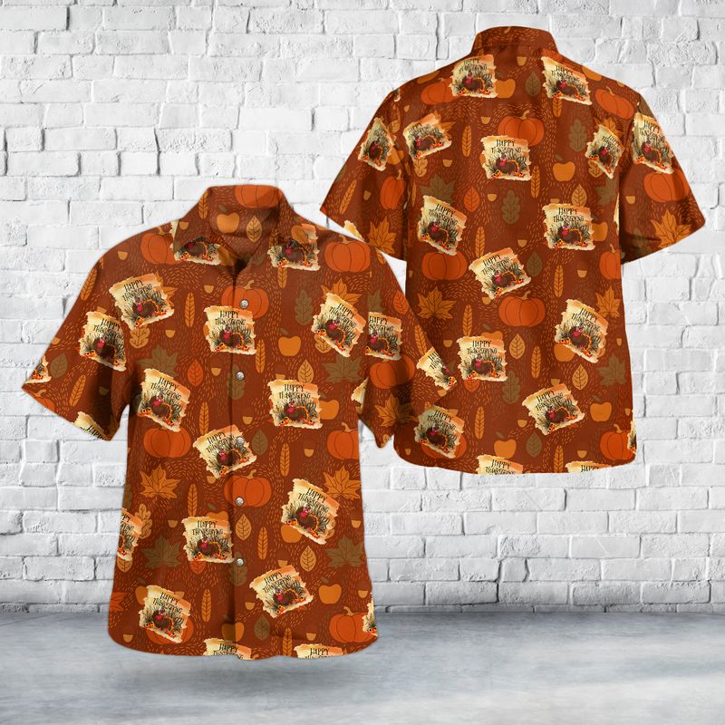 Happy Thanksgiving Turkey Hawaiian Shirt