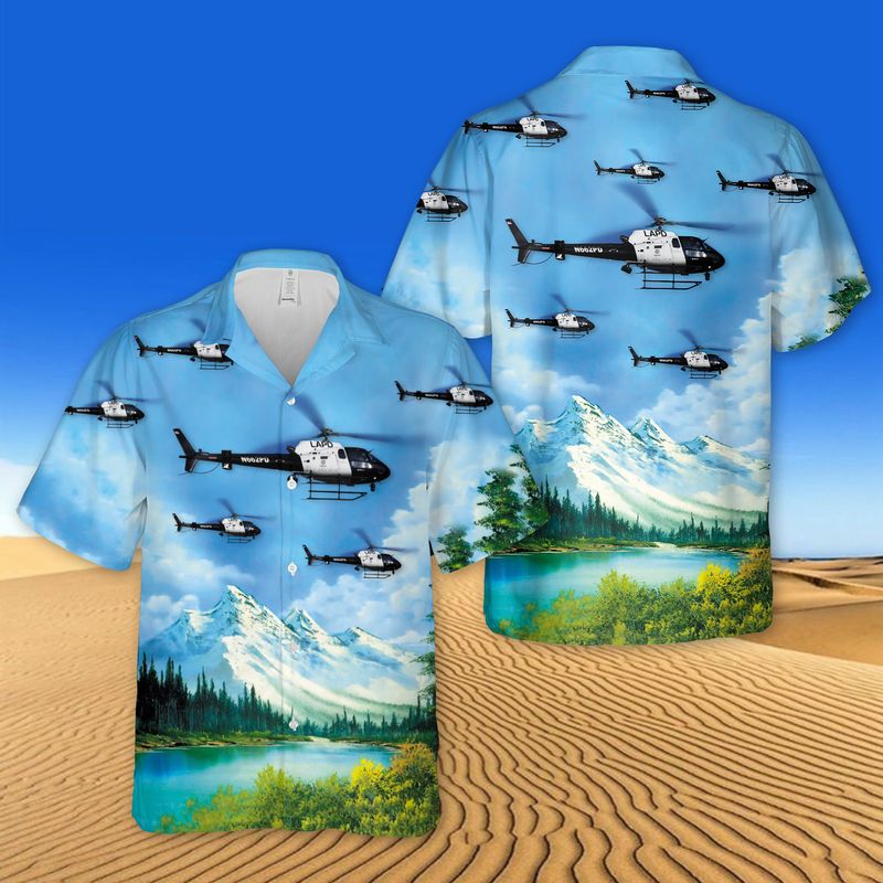 Los Angeles Police Eurocopter AS 350B2 Ecureuil Hawaiian Shirt