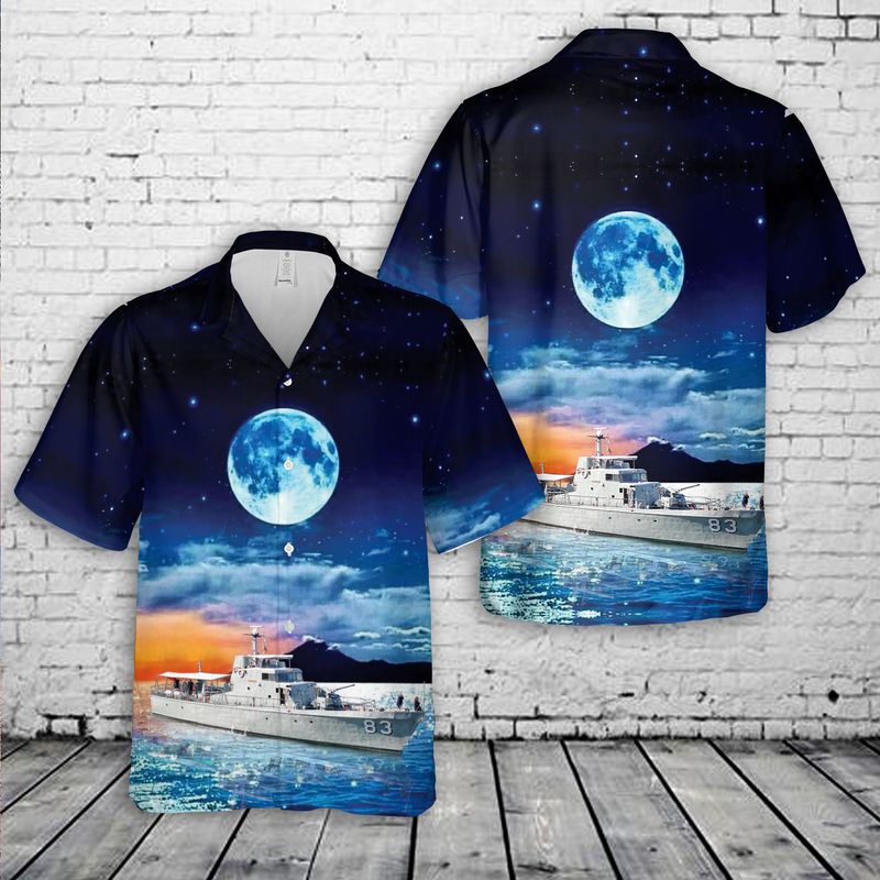 Royal Australian Navy HMAS Advance (P 83) Museum Ship Hawaiian Shirt