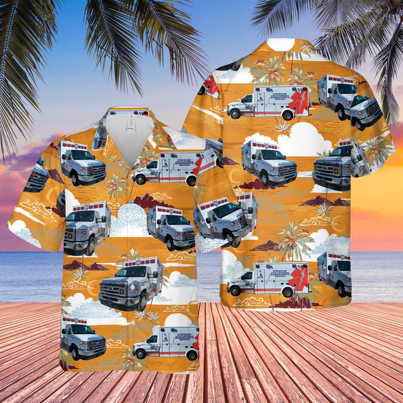 New York Union Volunteer Emergency Squad Hawaiian Shirt