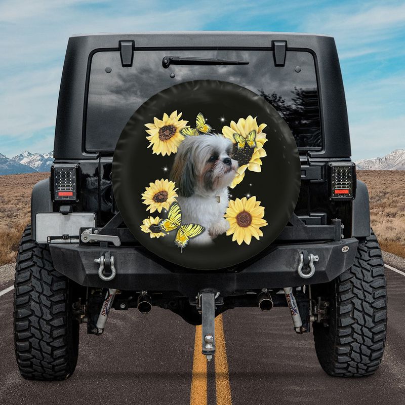 Shihtzu Daisy Spare Tire Cover