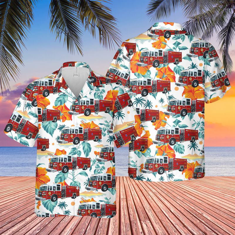 Florida The Villages Fire Rescue Paramedic Hawaiian Shirt