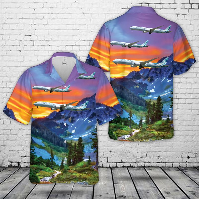 Etihad Airways Boeing 787-10 Dreamliner Hawaiian Shirt