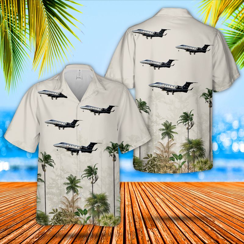 DAS Private Jets Embraer EMB-505 Phenom 300 Hawaiian Shirt