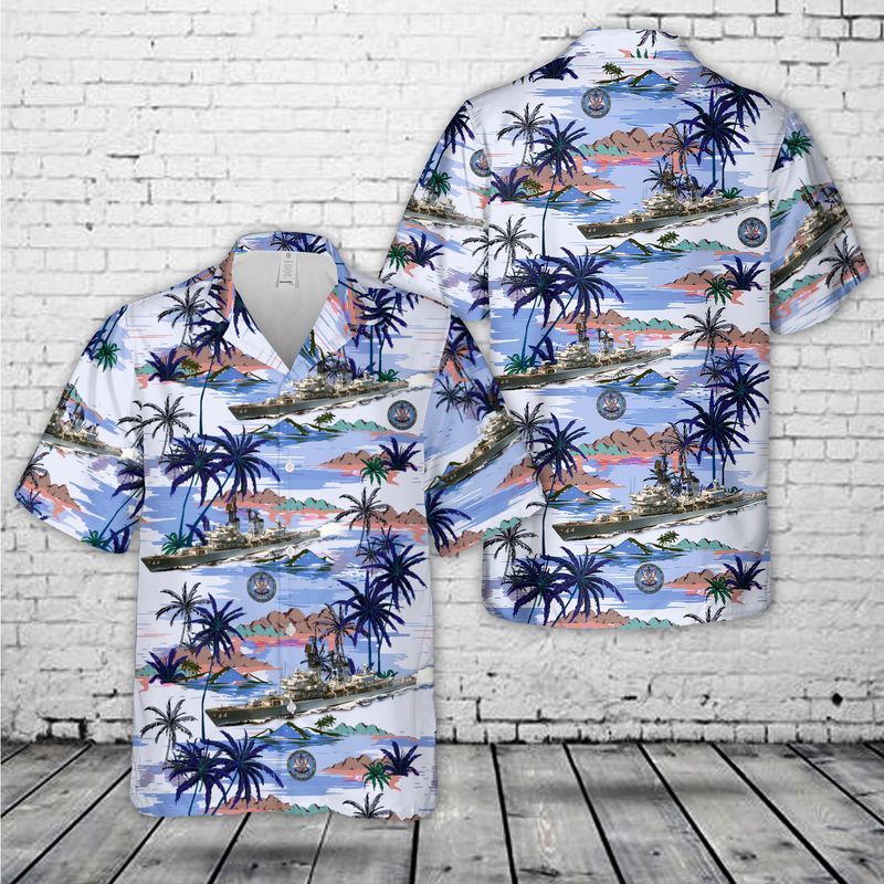 US Navy USS William V. Pratt (DDG-44) Hawaiian Shirt