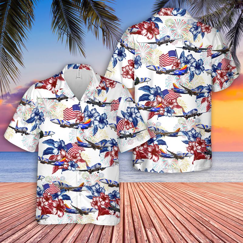 Southwest Airlines Louisiana One Boeing 737 Hawaiian Shirt