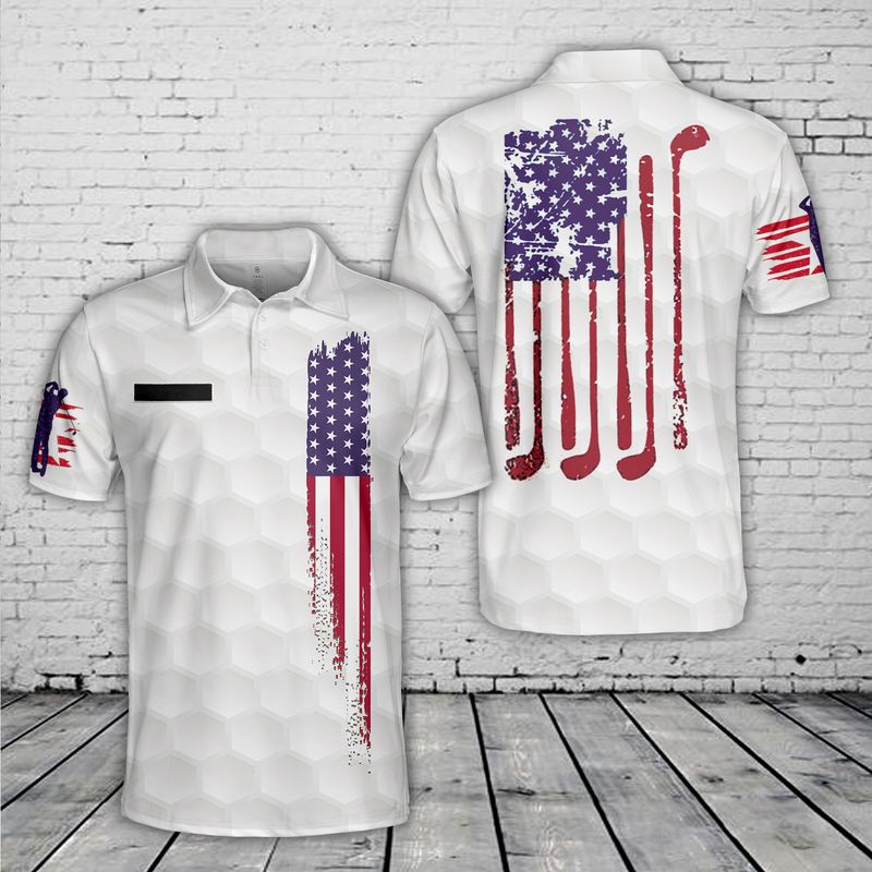 Custom Name Golf AOP Premium Polo Shirt