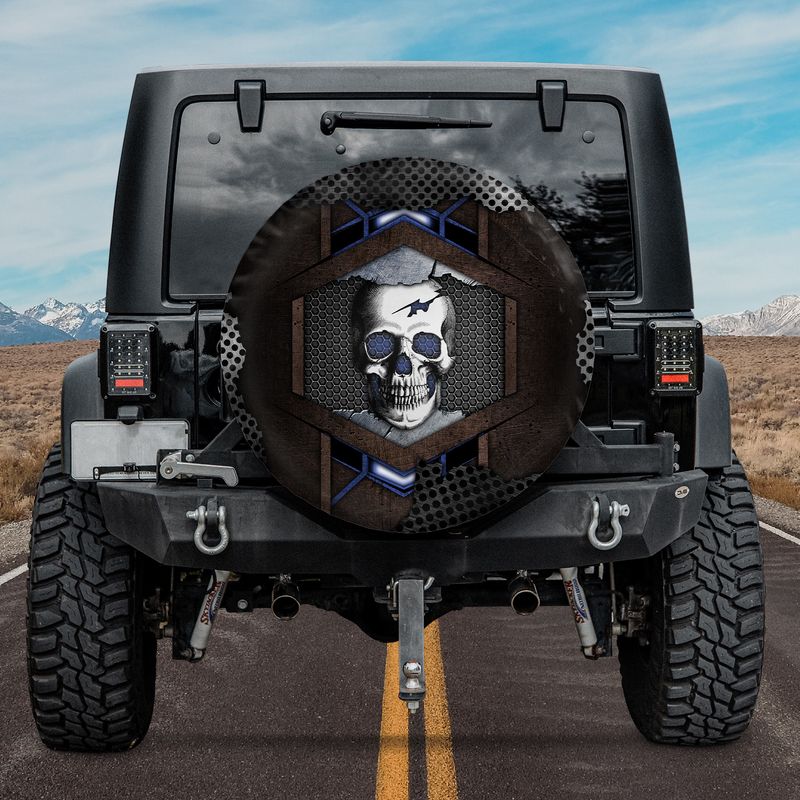 Skull Meta Car Spare Tire Cover
