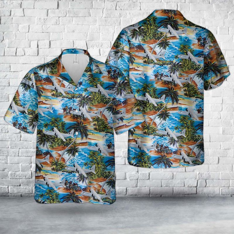 Royal Australian Air Force No.37 SQN Lockheed Martin C-130J-30 Hercules Hawaiian Shirt