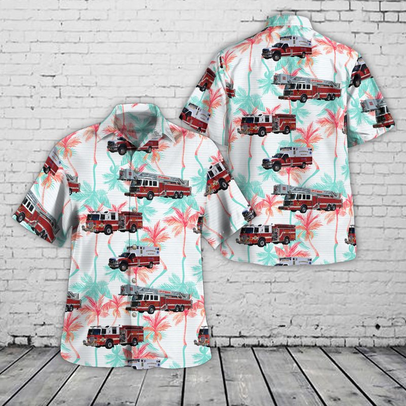 Manassas Park, Virginia, Company 9 - City of Manassas Park Fire & Rescue Hawaiian Shirt