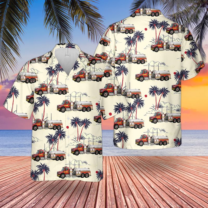 Jacksonville Fire and Rescue Department Tanker Hawaiian Shirt