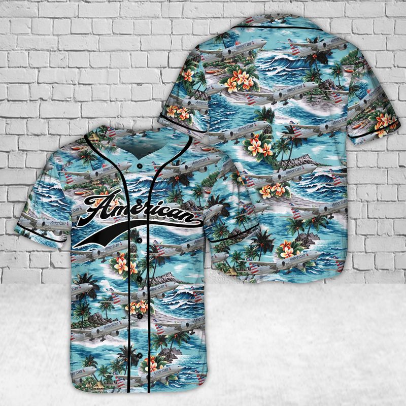 American Airlines Hawaiian Baseball Jersey