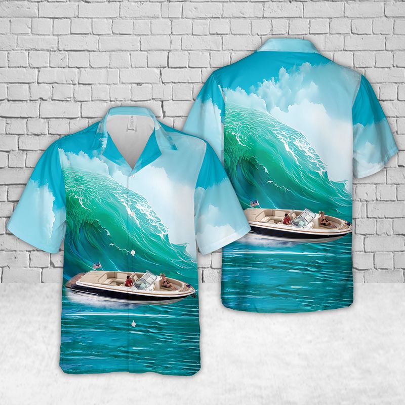 Chris Craft Launch 27 Boat Hawaiian Shirt