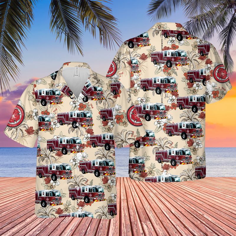 Pennsylvania Pittsburgh Bureau of Fire Hawaiian Shirt