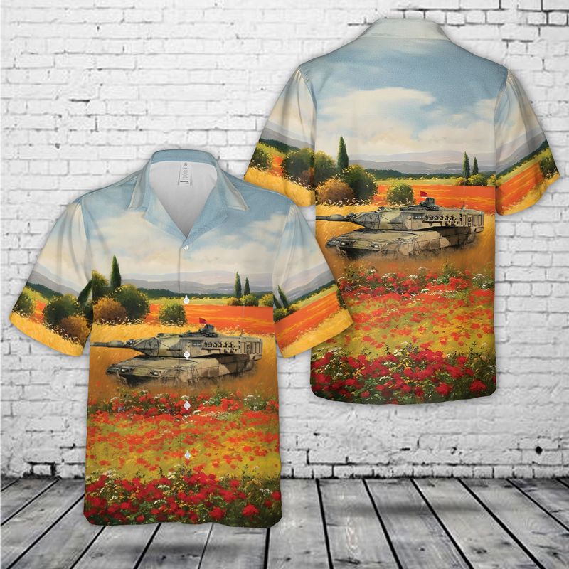 Royal Danish Army Leopard 2A5Dk Hawaiian Shirt