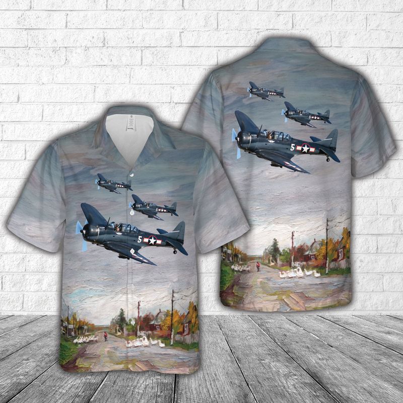 Douglas SBD-5 Dauntless Hawaiian Shirt