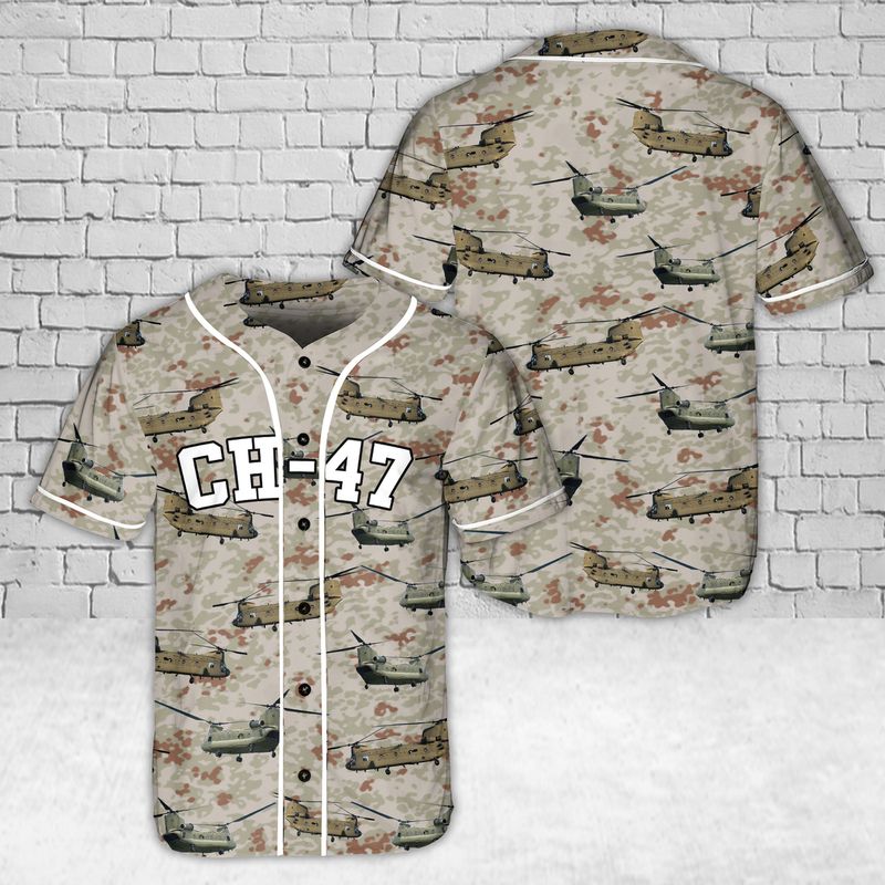 US Army Boeing CH-47 Chinook Baseball Jersey