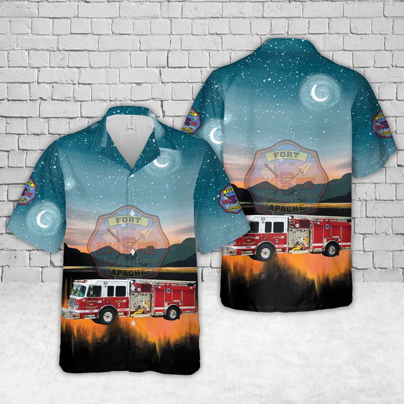Charlotte Fire Engine 5 Hawaiian Shirt
