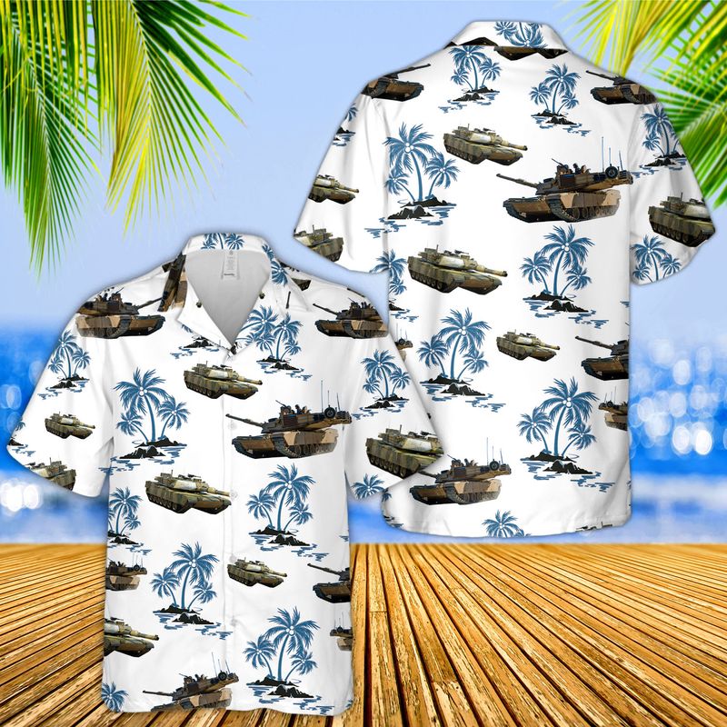 M1A2 Abrams Hawaiian Shirt