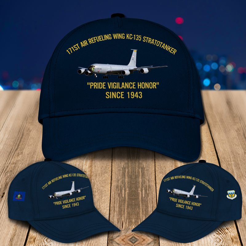 Pennsylvania Air National Guard 171st Air Refueling Wing KC-135 Stratotanker Baseball Cap