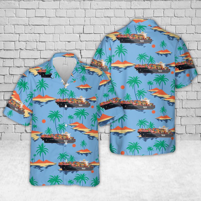 Hapag Lloyd Container Line Kyoto Express Hawaiian Shirt