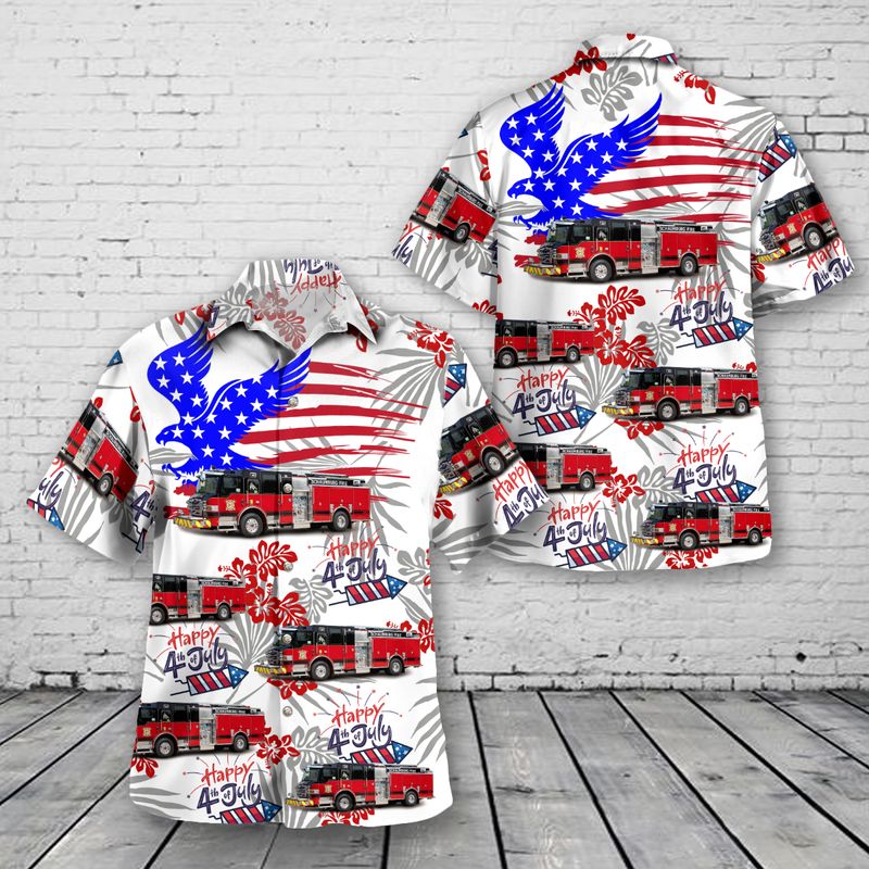 Schaumburg, Illinois, Schaumburg Fire Department, 4th Of July Hawaiian Shirt