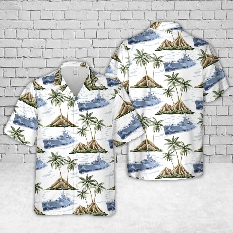 Royal Australian Navy HMAS Yarra (DE 45) Hawaiian Shirt