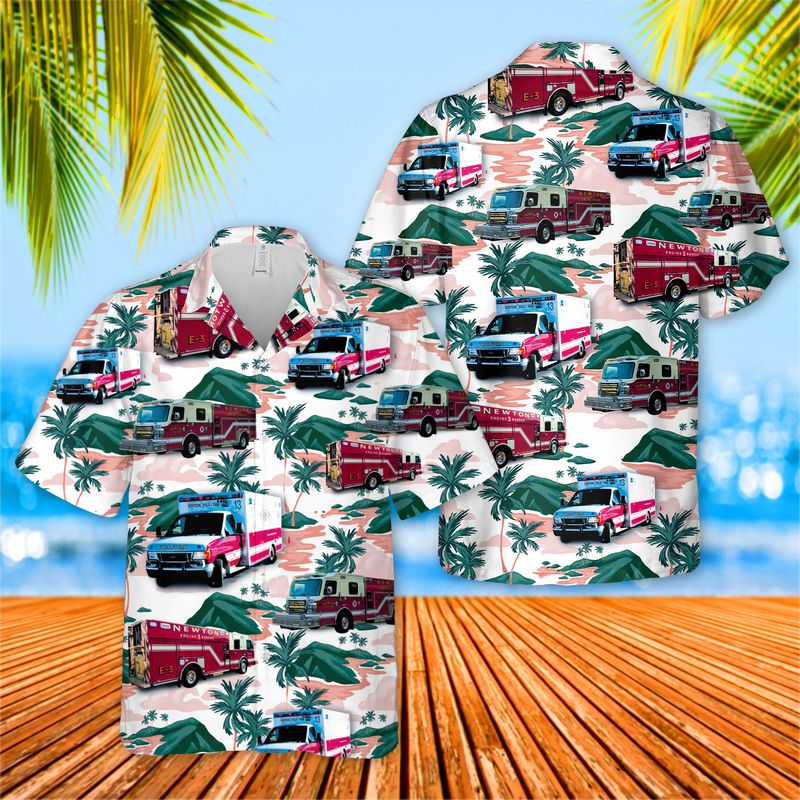 Newton Fire/EMS Hawaiian Shirt