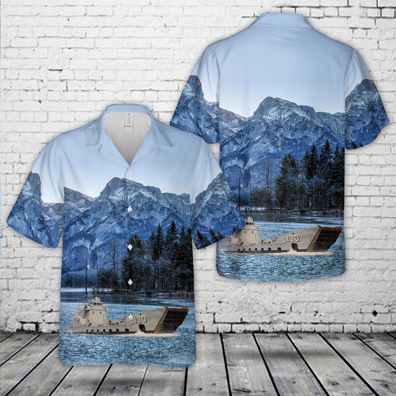 Royal Australian Navy RAN HMAS Wewak (L 130) Balikpapan-class Landing Craft Heavy Hawaiian Shirt