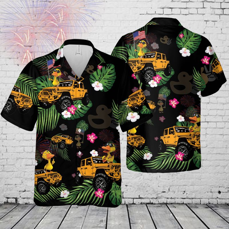 Jp Duck 4th July Hawaiian Shirt