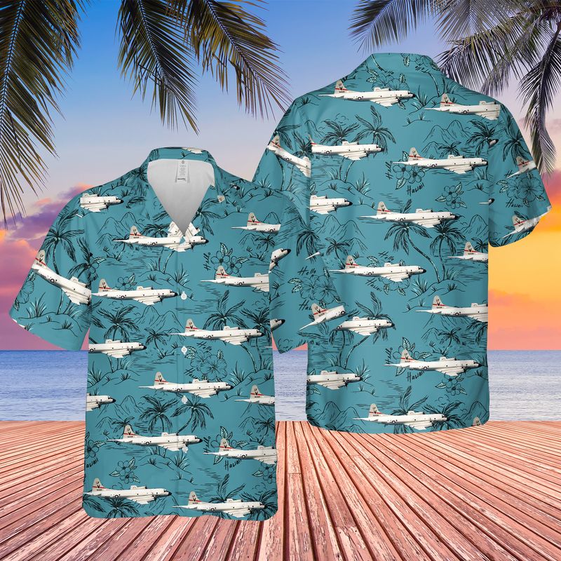 US Navy VP-16 War Eagles Lockheed P-3C Hawaiian Shirt