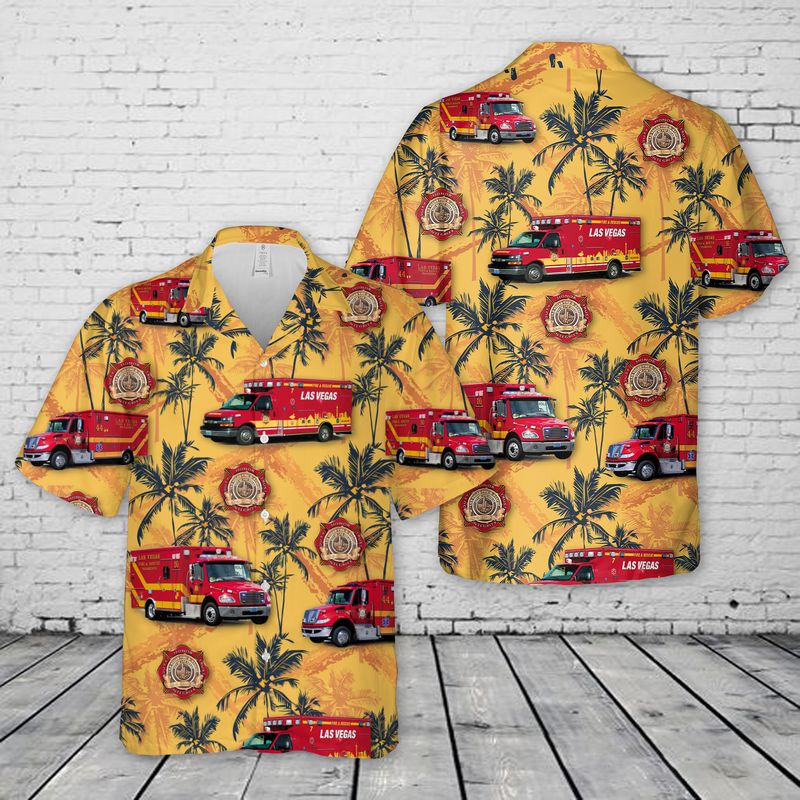 Las Vegas Fire & Rescue Paramedics Hawaiian Shirt