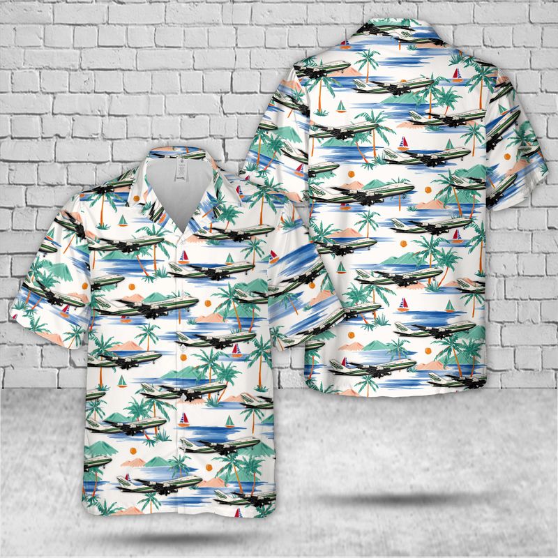 Evergreen International Airlines Boeing 747-200B(SF) Hawaiian Shirt