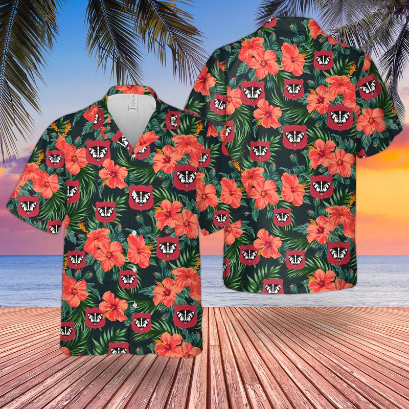 Wisconsin Army National Guard Hawaiian Shirt