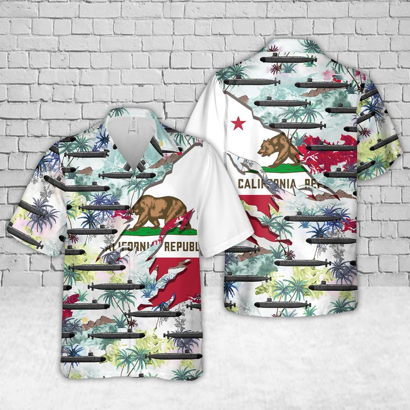 Navy USS California (SSN-781) Hawaiian Shirt