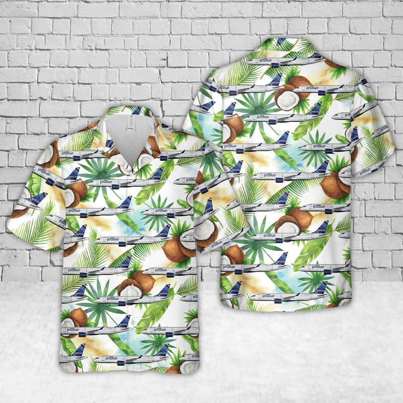 JetBlue Airbus A220-300 Hawaiian Shirt
