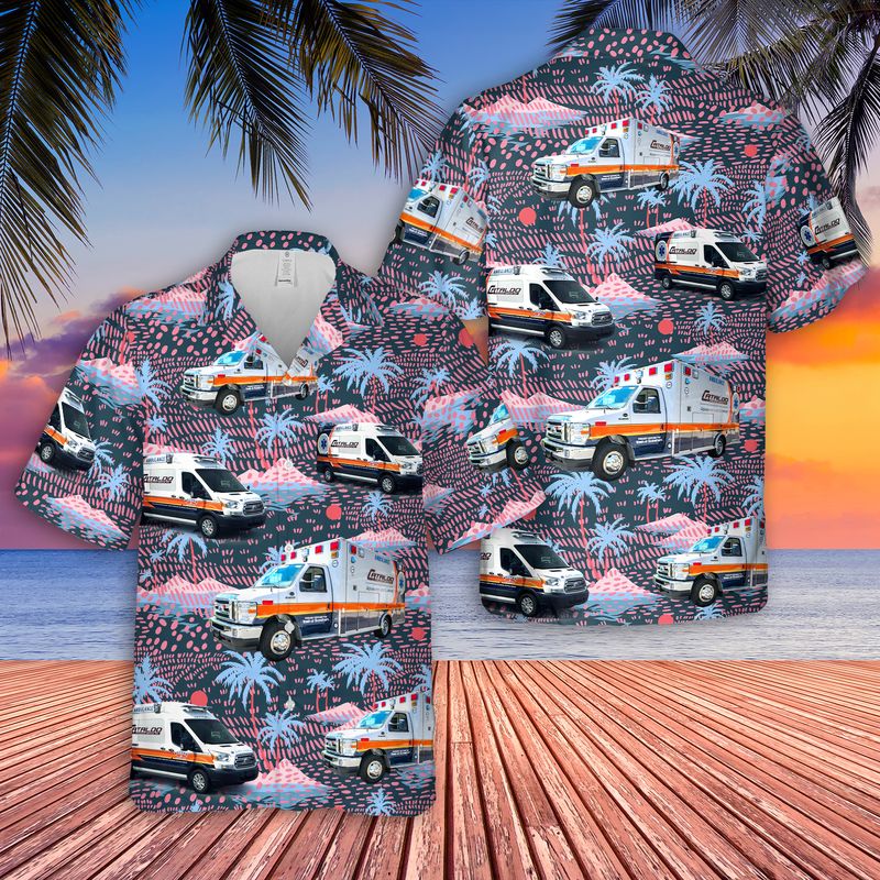 Massachusetts Cataldo Ambulance Service Hawaiian Shirt