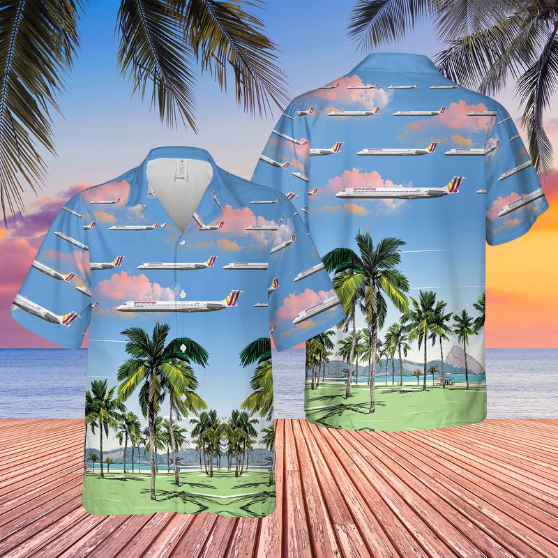 Germanwings McDonnell-Douglas MD-83 Hawaiian Shirt
