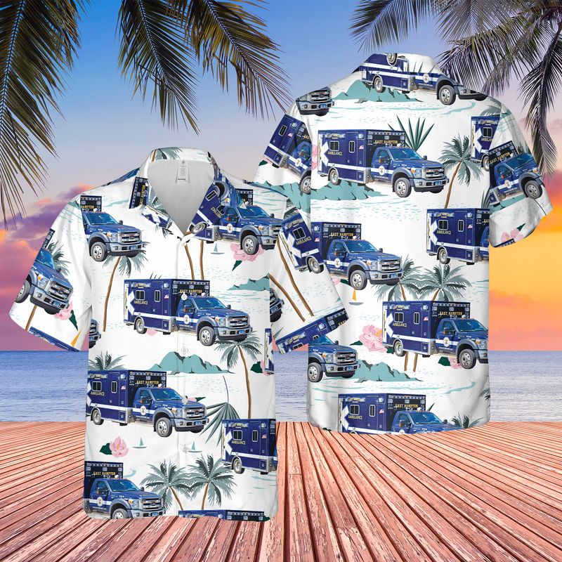 Connecticut East Hampton Volunteer Ambulance Hawaiian Shirt