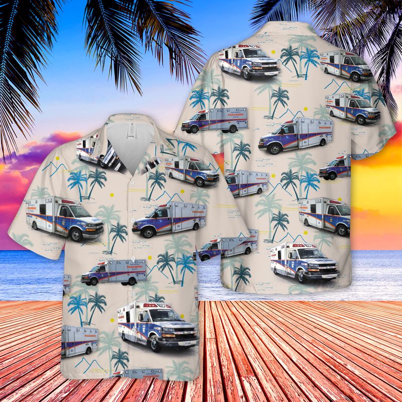 Peel Regional Paramedic Services Hawaiian Shirt