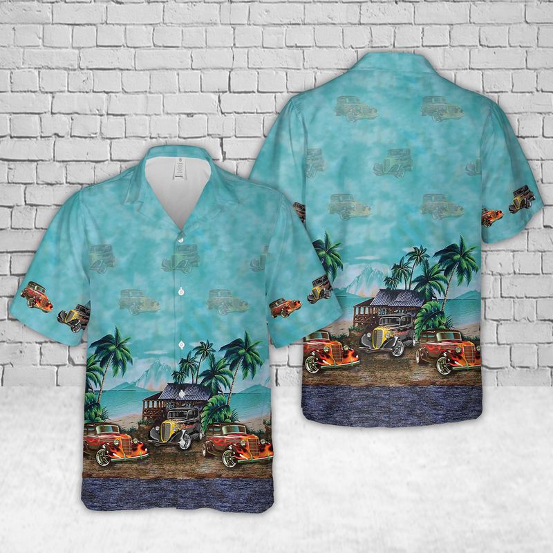 Hot Rod Classic Car Hawaiian Shirt