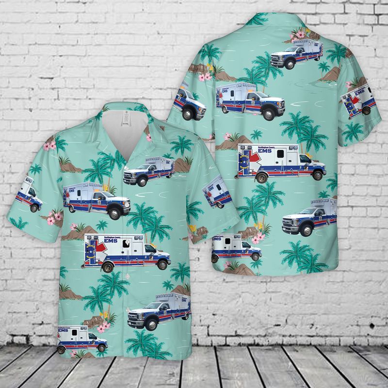 Rockingham County Emergency Services Hawaiian Shirt