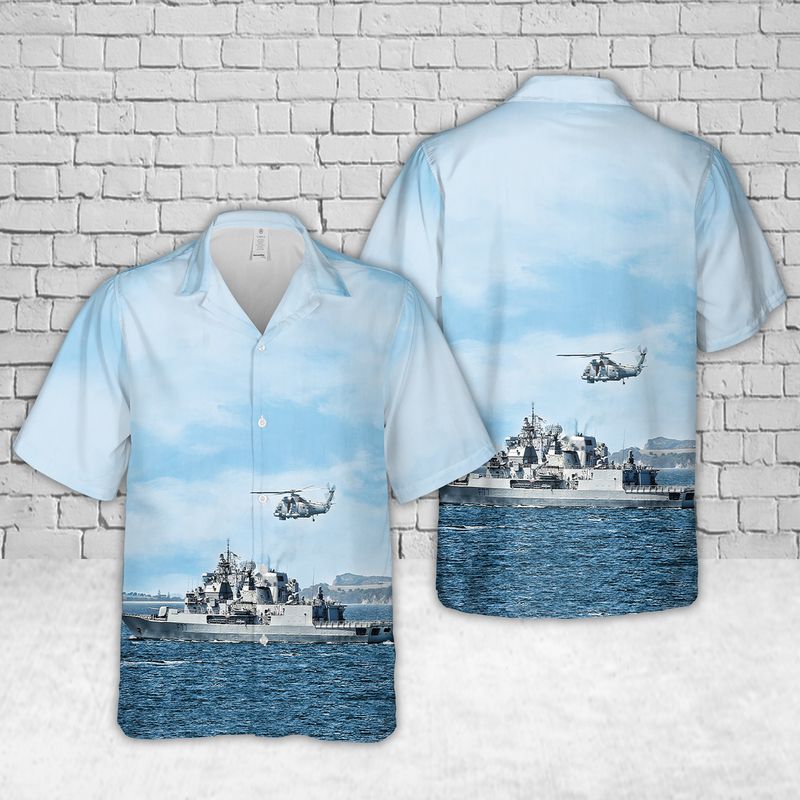 HMNZS Te Kaha Royal New Zealand Navy Hawaiian Shirt