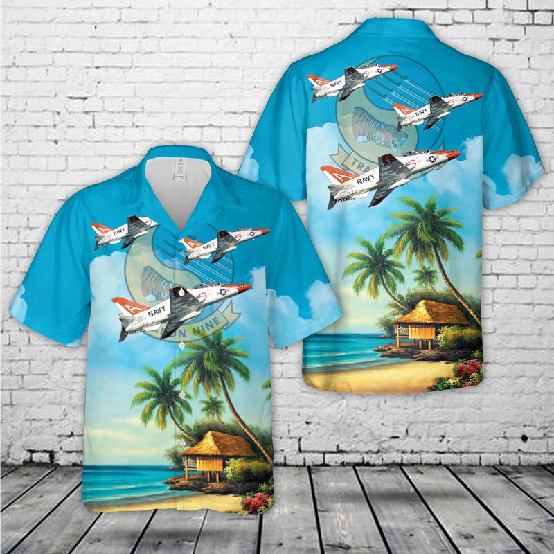 US Navy Training Squadron NINE (VT-9) T-45Cs Hawaiian Shirt