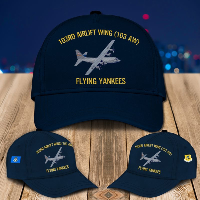 Connecticut Air National Guard 103rd Airlift Wing (103 AW) C-130H Hercules Baseball Cap