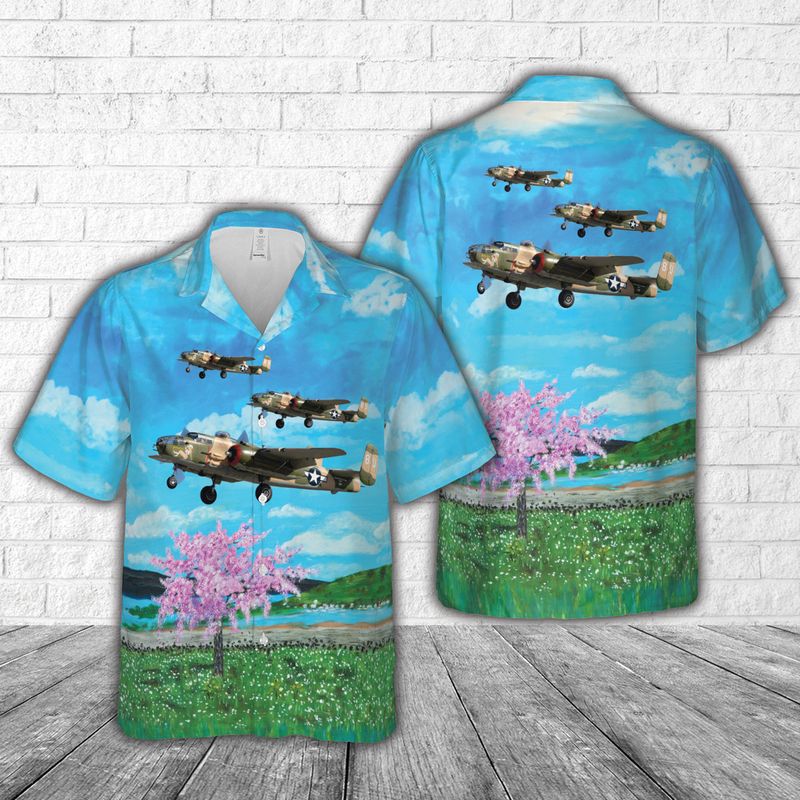 North American TB-25N Mitchell Hawaiian Shirt
