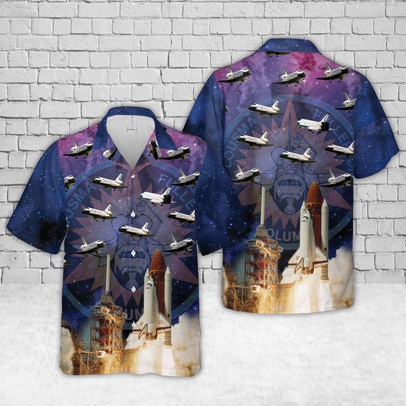 Space Shuttle Columbia Hawaiian Shirt
