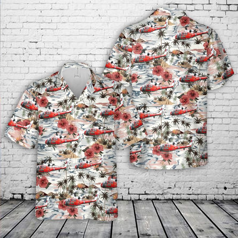 Royal Air Force SA 341 Gazelle Hawaiian Shirt